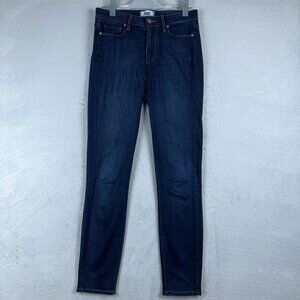 Paige Jeans Hoxton Ankle Women's Dark Wash Denim Stretch Blue Size 27